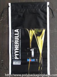 Kundengebundene schwarze Wegwerfabfall-Tasche mit Band/Wegwerfabfall-Tasche
