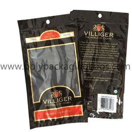 Befeuchtungs-System-Reißverschluss-wiederversiegelbare Zigarren-Luftfeuchtigkeitsregler-Taschen-Zigarren-Verpackentasche mit Befeuchter-Schwamm