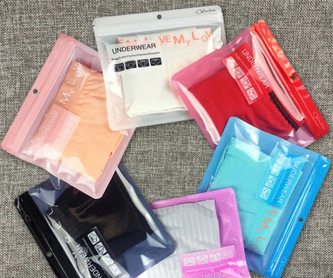 Modetransparente Mehrfarbenplastikreißverschlusskleidungs-Unterwäschetaschen