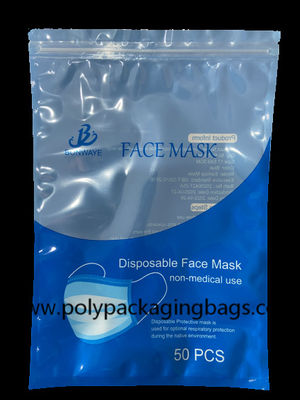 Wiederversiegelbare Plastiktaschen mit Reißverschluss für das Verpacken der Masken-N95