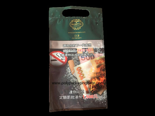 OPP LDPE lamellierte Zigarren-Plastiktaschen mit Handloch
