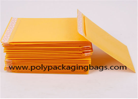 Polythen schäumen gelber Kraftpapier-Verschiffen-Taschen-Umschlag