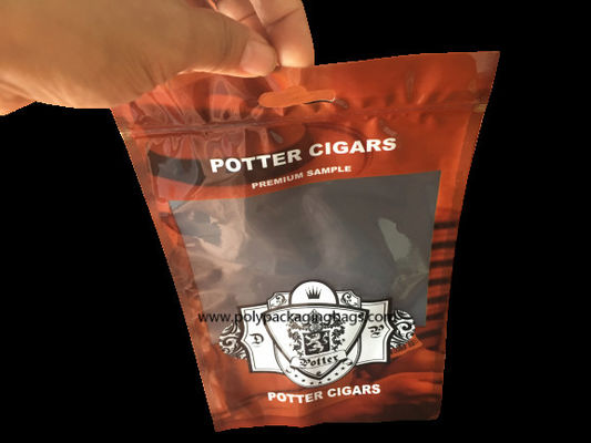 Aufbereitete Zigarren-Luftfeuchtigkeitsregler-Taschen der Reißverschluss-Kronenbreite-0.07mm