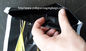 Kundengebundene schwarze Wegwerfabfall-Tasche mit Band/Wegwerfabfall-Tasche