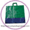 Umweltfreundliches Grün aufbereitete Kunststoffgriff-Tasche für den Einkauf