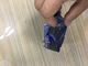 Blaue Seitendichtungs-Folie des Aluminiumfolie-Verpackentaschen-glatte bunte Druckendrei spielt Tasche