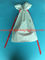 Weiße CPE-Zugschnur-Plastiktaschen für persönliche Einzelteile Neujahrsgeschenk-/Frauen-‚S