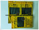 Tragbares Gelb OPP/Reißverschluss-Zigarren-Tasche LDPE befeuchtende mit Befeuchter und Fenster