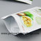 Ein transparentes Aluminiumfolie-Nahrungsmittelstellungs-Taschen-Polyester-Plastikreißverschluss-Kontermutter-Trockenfrüchte-Seitenpaket