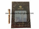 Schwarze klassische Zigarrenreißverschlusstasche mit transparenten Fenstern und befeuchtendem Schwamm