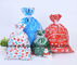 Zugschnur-Weihnachtsgeschenk-Taschen für das Süßigkeits-Verpacken