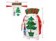 Weihnachtsgeschenk, das CPE-PET Plastikzugschnur-Taschen einwickelt