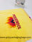 Gelbe wasserdichte Nylonmaschen-personifizierten fördernde Zugschnur-Taschen/Zugschnur-Taschen