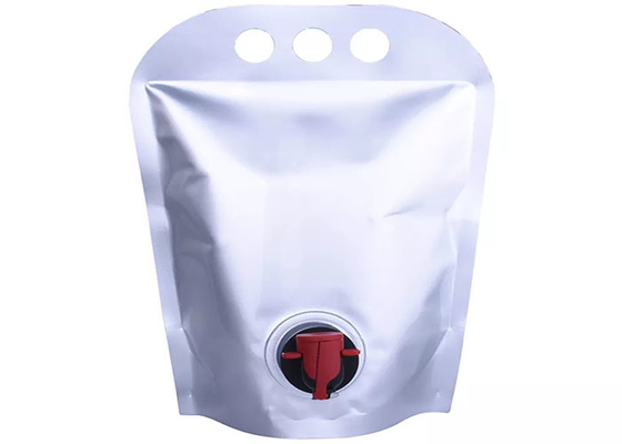 Nahrungsmittelgrad-tragbare Schellfisch-Tasche im Kasten-Aluminiumfolie-Tüllen-Beutel mit rotem Hahn/Zapfen