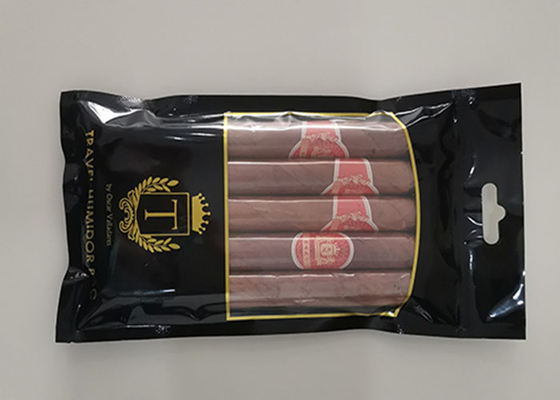 Zigarren-Befeuchter der Plastikseitendichtungs-drei sackt mit Reißverschluss kundenspezifisches Drucken ein