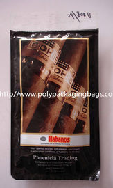 Portable Waterproof Printed  Plastic Cigar Bags With Customize Size And Design