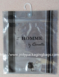 Anti Static Aluminium Foil Bag With Plastic Hook For Underwear / Shorts