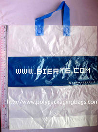 Bereifte Plastiktaschen/weich Schleifen-Tragebeutel mit Logo gedruckt