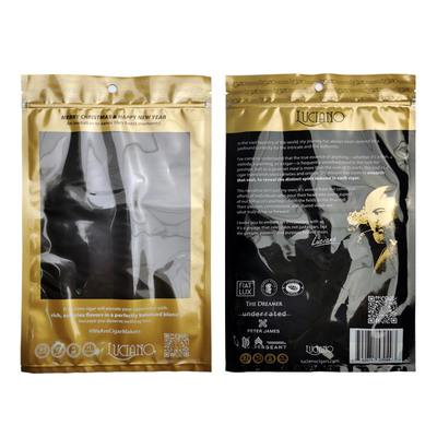 JiJiD Individualisierter Druckbeutel, feuchtigkeitsbeständige Tabak-Zigarrenbeutel, Ziplock-Zigarrenverpackungsbeutel, befeuchtete Zigarrenbeutel