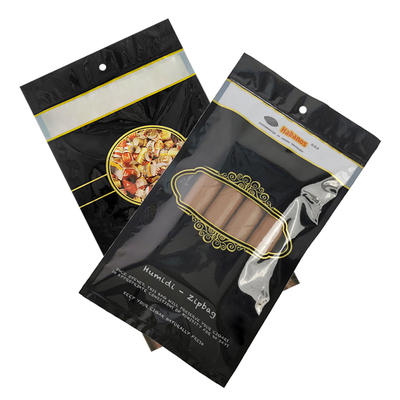 Individuell bedruckte Ziplock-Zigarrenverpackungsbeutel Tabakblätter-Verpackungsbeutel Mattierte Lebensmittelverpackungsbeutel
