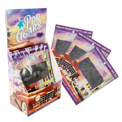 Persönliches Logo Leere Rauch-Zigarrenfolie Humidor Kunststoffverpackung Ziplock Tasche Tasche Zigarren Humidor Tasche