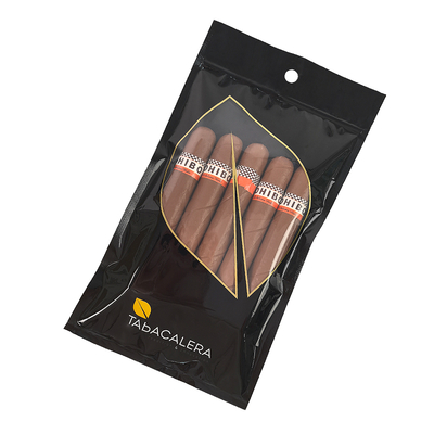 PE-PET-Plastikverpackung Feuchtigkeitsdicht Wiederverwendbarer Zip Lock Mylar-Tasche Stehendes Design für Tabak Zigarren Heißstempel