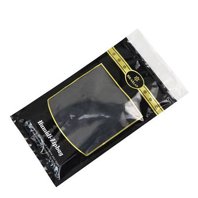 Tear-resistant And Puncture-resistant Cigar Humidor Bags Cigar Moisturizing Plastic Zipper Bags Manufactured With OPP LDPE Laminated Material
