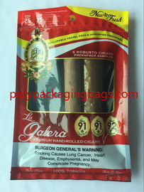 China-Fabrik Berufsberufszigarren-befeuchtende Taschen und Zigarren-Schaukartons OPP/PET lamellierten