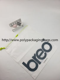 Gewohnheit druckte kleine Apple-Zugschnur-Plastiktaschen mit Baumwollzug-Überrollschutzvorrichtung