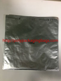 Seite silberne Plastik der Aluminiumfolie-Taschen-wiederversiegelbare Beutel-drei mit Reißverschluss versiegelt
