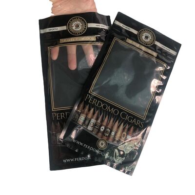 OPP LDPE laminated material cigar bags custom offering 009mm thickness superior strength and airtight sealing for cigar storage
