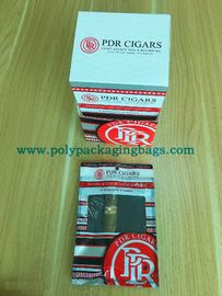 OPP/PE lamellierte Zigarren-Luftfeuchtigkeitsregler-Taschen mit Schaukarton