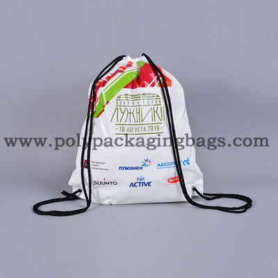 Recycled Double Ropes Promotional Drawstring Backpacks