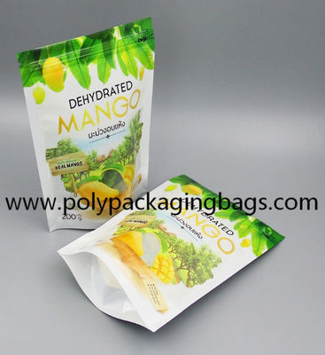 Aluminiumfolie-Stand herauf Tasche mit Reißverschluss stehen oben Beutel mit Reißverschluss für getrocknete Mango-Verpackung