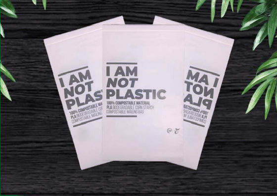 Sackt das freundliche biologisch abbaubare Maisstärke-Verpacken Eco mit Reißverschluss kundenspezifische Druckreißverschluss-Taschen ein