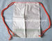 Personifizierte Plastikgeschenk-verpackende weiße Zugschnur-Rucksack-Gewohnheit