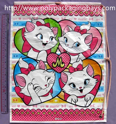 einfach öffnen Sie sich und nahes Plastikzugschnur-Rucksack-Geschenk-Verpacken/Spielzeug-Verpackentaschen