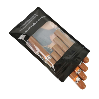 Wiederverschließbare Kunststoff-Ziplock-Taschen für Zigarren mit Displaybox