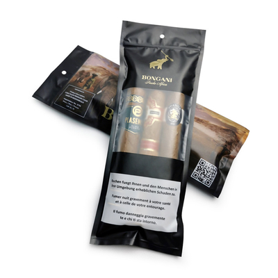 Custom Ziplock Zigarren-Humidor-Taschen mit Feuchtigkeitssystem und Display-Fenster 90 Tage Aufbewahrung 20 Zigarren Kapazität