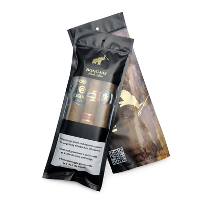 Custom Ziplock Zigarren-Humidor-Taschen mit Feuchtigkeitssystem und Display-Fenster 90 Tage Aufbewahrung 20 Zigarren Kapazität