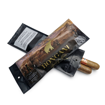 Custom Ziplock Zigarren-Humidor-Taschen mit Feuchtigkeitssystem und Display-Fenster 90 Tage Aufbewahrung 20 Zigarren Kapazität