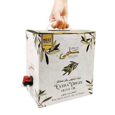 Ökofreundlich 1l 3l 5l Wiederverwendbarer Trinkbeutel in Schachtel Wein-Kran-Ventil Wasser Kaffee-Saft Milch Bib-Tasche in Schachtel Spender Verpackung Füllstoff