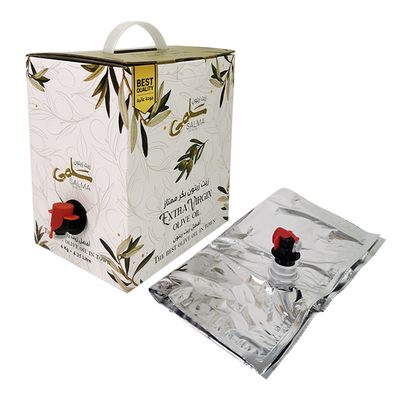 Ökofreundlich 1l 3l 5l Wiederverwendbarer Trinkbeutel in Schachtel Wein-Kran-Ventil Wasser Kaffee-Saft Milch Bib-Tasche in Schachtel Spender Verpackung Füllstoff