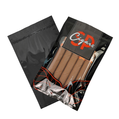 Zigarren-Humidor-Taschen für den individuellen Druck mit Feuchtigkeitssystem und Ziplock-Sperre