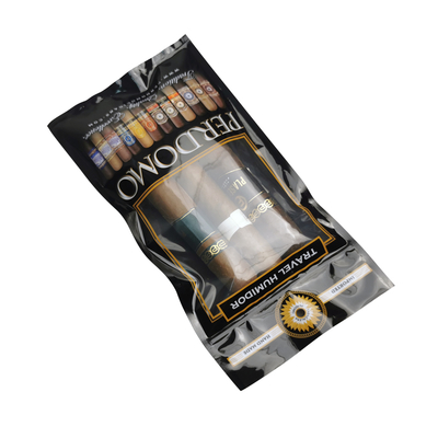 Ziplock Compound Einzelbeutel Custom Druckfeuchtigkeit Zigarrenverpackungen Verpackungstüte Zigarrenfeuchtigkeit Packung Feuchtigkeitsbehälter