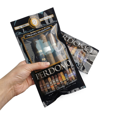 Ziplock Compound Einzelbeutel Custom Druckfeuchtigkeit Zigarrenverpackungen Verpackungstüte Zigarrenfeuchtigkeit Packung Feuchtigkeitsbehälter