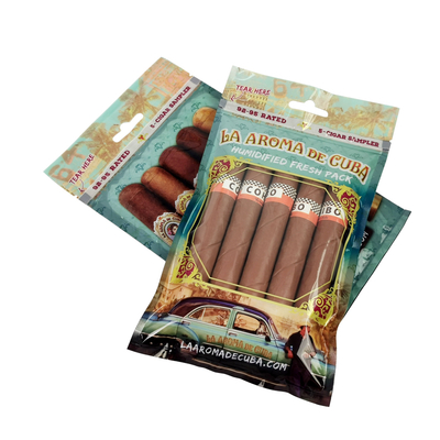 High Quality 90-Day Cigar Packaging Bag Plastic Humidifier Stand 65-75% RH BOPP PE PE Type Gravure Printing