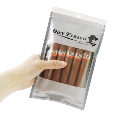 Kundenspezifische, wiederverwendbare, langlebige Zigarren-Feuchtigkeitstasche mit Reißverschluss – Produkt für Zigaretten von New Age Packaging & Printing