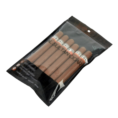 Kundenspezifische, wiederverwendbare, langlebige Zigarren-Feuchtigkeitstasche mit Reißverschluss – Produkt für Zigaretten von New Age Packaging & Printing