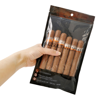 Kundenspezifische, wiederverwendbare, langlebige Zigarren-Feuchtigkeitstasche mit Reißverschluss – Produkt für Zigaretten von New Age Packaging & Printing